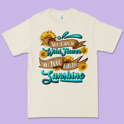 She Was A Wild Flower In Love With The Sunshine Premium Tee Designed By Hra Design Shop
