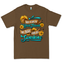 Cacao she was a wild flower in love with the sunshine Premium Tee - HRA Design Shop