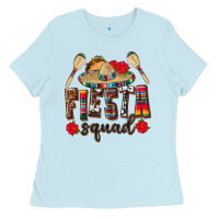 Baby Blue Mexico Fiesta Squad Ladies Tee - texasbilliewilder