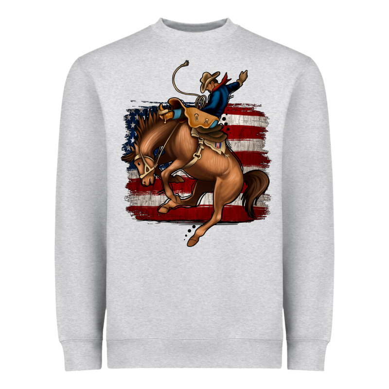 Bucking Bronco Heavyweight Sweatshirt by Jasminsmagicworld | Teevron
