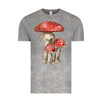 Cloud Rock Autumn Mushroom Illustrations Vintage Tee - LillyAllenDesigns