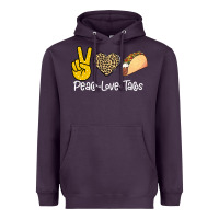 Plum Peace Love Tacos Heavyweight Hoodie - Bettercallsaul