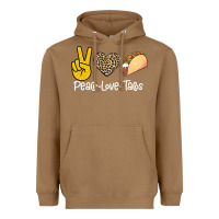 Toasted Coconut Peace Love Tacos Heavyweight Hoodie - Bettercallsaul