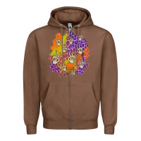 Chestnut halloween patch Zipper Hoodie - BundleAndBundleShop