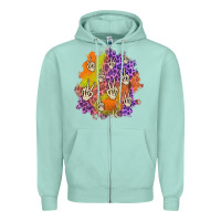 Seafoam halloween patch Zipper Hoodie - BundleAndBundleShop