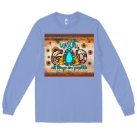 Colony Blue with god all things are possible matthew 19 26 Long Sleeve Tee - JahusDesignShop