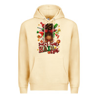 Pina Colada santas favorite hair stylist afro messy bun Premium Hoodie - texasbilliewilder