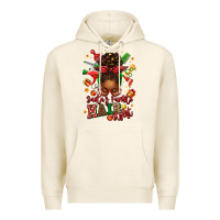 Tofu santas favorite hair stylist afro messy bun Premium Hoodie - texasbilliewilder