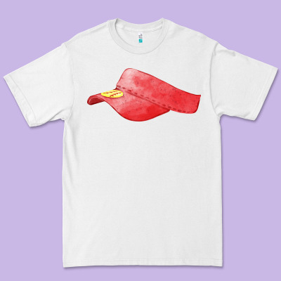 Red Softball Visor Fa Element Premium Tee Designed By Fadigitalartstudio