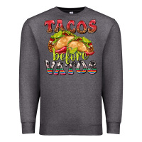Charcoal Heather Tacos Before Vatos Premium Sweatshirt - texasbilliewilder