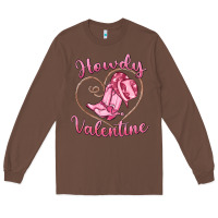Chestnut howdy valentine Long Sleeve Tee - MaliasSmallBusiness