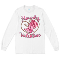White howdy valentine Long Sleeve Tee - MaliasSmallBusiness
