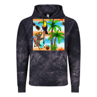 Cloud Black tropical animals seamless pattern Vintage Hoodie - BundleAndBundleShop