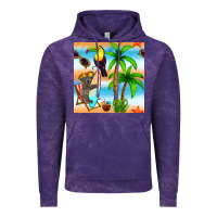 Cloud Purple tropical animals seamless pattern Vintage Hoodie - BundleAndBundleShop