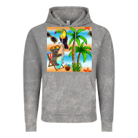 Cloud Rock tropical animals seamless pattern Vintage Hoodie - BundleAndBundleShop