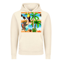 Vintage Artic tropical animals seamless pattern Vintage Hoodie - BundleAndBundleShop