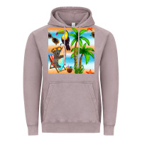 Vintage Zinc tropical animals seamless pattern Vintage Hoodie - BundleAndBundleShop