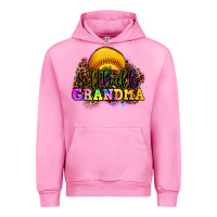 Fuchsia Pink softball grandma Urban Hoodie - OliviaCreatesArt