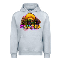 Heather Grey softball grandma Urban Hoodie - OliviaCreatesArt