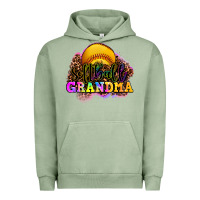 Pigment Oil Green softball grandma Urban Hoodie - OliviaCreatesArt