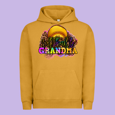 Softball Grandma Urban Hoodie Designed By Oliviacreatesart