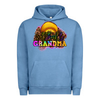 Pigment Pebble Blue softball grandma Urban Hoodie - OliviaCreatesArt