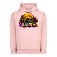Pigment Salmon softball grandma Urban Hoodie - OliviaCreatesArt