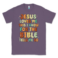 Lavender jesus loves me this i know for the bible tells me Classic Tee - MaliasSmallBusiness