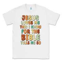White jesus loves me this i know for the bible tells me Classic Tee - MaliasSmallBusiness