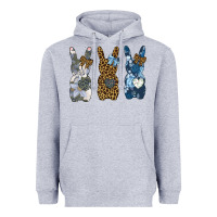 Heather Grey Easter Bunnies Heavyweight Hoodie - Bettercallsaul