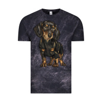 Cloud Black dachshund Vintage Tee - BarkalooDesign