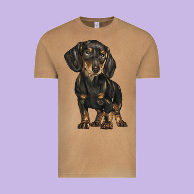 Dachshund Vintage Tee Designed By Barkaloodesign