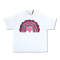 White valentines day pink gemstones rainbow Urban Heavy Tee - Jasminsmagicworld