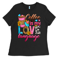 Black coffee is my love language Ladies Tee - Zillion Design Studio