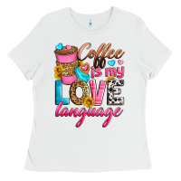 White coffee is my love language Ladies Tee - Zillion Design Studio
