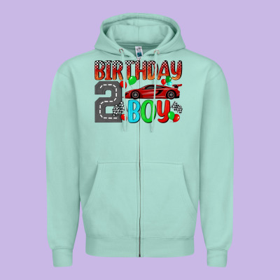 Birthday Boy 2 Zipper Hoodie Designed By Bundleandbundleshop