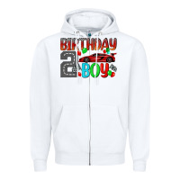 White birthday boy 2 Zipper Hoodie - BundleAndBundleShop