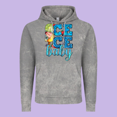Ice Ice Baby With Popsicle Vintage Hoodie Designed By Adodesignshop