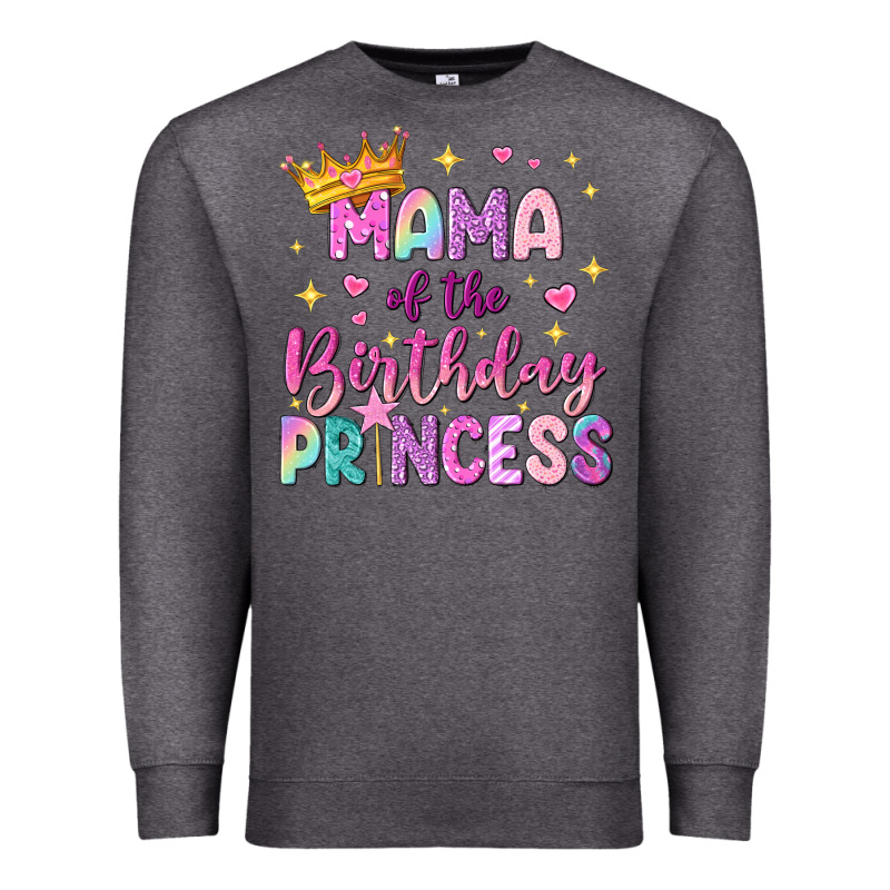 Mama Of The Birthday Princess Premium Sweatshirt by NancyCooperArtShop | Teevron