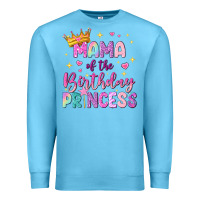 Ocean Blue mama of the birthday princess Premium Sweatshirt - NancyCooperArtShop