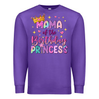 Purple mama of the birthday princess Premium Sweatshirt - NancyCooperArtShop