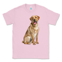 Bubblegum Pink Labrador Retriever llustrations Classic Tee - LillyAllenDesigns