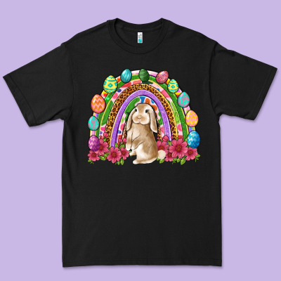 Easter Rainbow Bunny Easter Day Premium Tee Designed By Neo Western