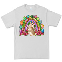 Dove Grey Easter rainbow Bunny Easter Day Premium Tee - Neo Western