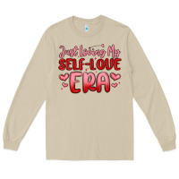 Mushroom just loving my self love era Long Sleeve Tee - MaliasSmallBusiness
