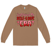 Toasted Coconut just loving my self love era Long Sleeve Tee - MaliasSmallBusiness