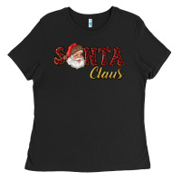 Black santa claus Ladies Tee - RanaPortraitStore