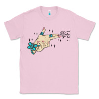Bubblegum Pink western turquoise gun hand Classic Tee - MaliasSmallBusiness