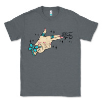 Charcoal Heather western turquoise gun hand Classic Tee - MaliasSmallBusiness