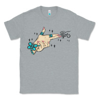Heather Grey western turquoise gun hand Classic Tee - MaliasSmallBusiness